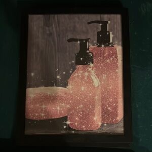 Glittery Pink Toilet Paper Art